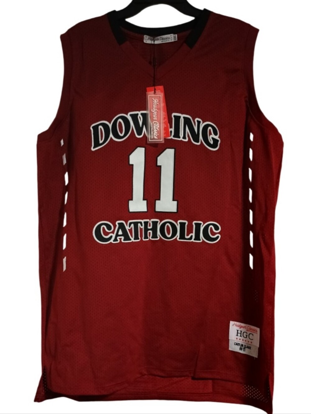 NWT Caitlin Clark Dowling Catholic #11 Basketball Jersey XXL Headgear Classics